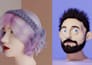 create realistic 3d character and hair modeling